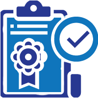 Solar panel approval blue and dark blue png